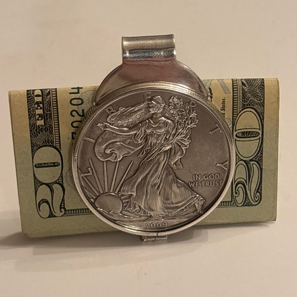 Sterling Other - 2009 American Sterling Eagle 1oz. .999 fine silver coin sterling money clip